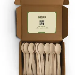 Disposable Wooden Table Spoon, Tea Spoon, Coffee Spoon, Dessert Spoon, Ice-cream Spoon Set-image-0