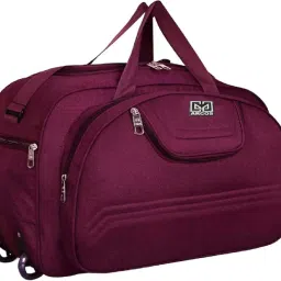 55 L Strolley Duffel Bag - 60 L DUFFLE BAG. FOR MEN AND WOMEN LARGE CAPACITY DUFFLE WITH WHEEL(STROLLEY) - Purple - Regular Capacity-image-55