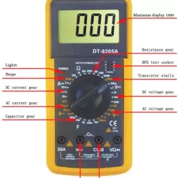 Digital Multimeter with Probes and Battery Digital Multimeter-3