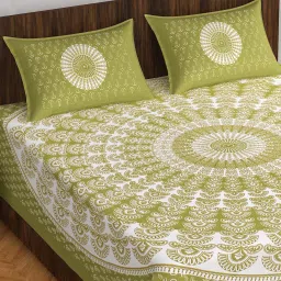 110 TC Cotton King Printed Flat Bedsheet-image-96
