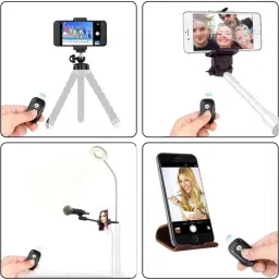 henx wireless blutooth sutter button for selfy & videosCamera Remote Control image 2