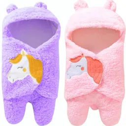 New Born Supersoft Wearable Swaddle Wrapper Cum baby Sleeping bag Combo of 2 Sleeping Bag-image-7