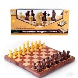 Handcrafted Wooden Magnetic Chess Board Set - Foldable, Ideal for 2 Players 5 cm Chess Board-image-25