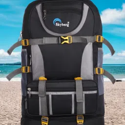 60 Litres Curve Water Resistant Rucksack For Hiking Trekking And Travel - Unisex Rucksack - 60 L-image-96