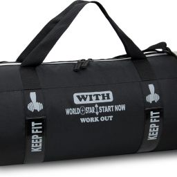 4 L Hand Duffel Bag - Men & Women black Sports Duffel with Shoe Compartment & Detachable Belt - Black - Regular Capacity-image-33