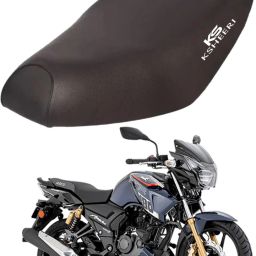 Apache RTR 180 Bike Removable & Washable PU Leather Waterproof Seat Cover Single Bike Seat Cover For TVS Apache RTR 180-image-31