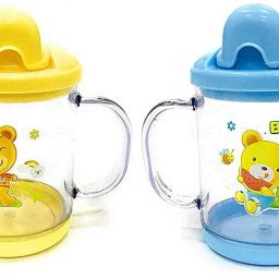 Sipper Cup with Twin Handle for Easy Grip Anti Spill Sippy Cup with Spout for Baby & Kids Water/Juice Training Sipper BPA Free 200ML (Pack of 2)-10