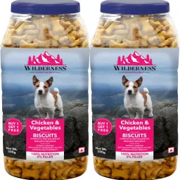 ( Buy 1 Get 1 Free) , Chicken and Vegetable 1 kg (2x0.5 kg) Dry Young Dog Food-23