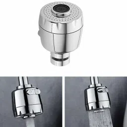 Turbo Flex 360°Flexible Stainless Steel Chrome Finish Faucet Sprayer Faucet Nozzle-17