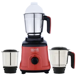 Croma 750 Watt 3 Jars Mixer Grinder (20000 RPM, Overload Protection, Red & Black)-picture-1