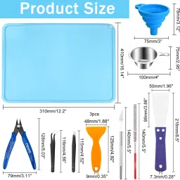 serplex 3D Printer Tool Kit Clean Basic Tools With Plier, File, Tweezer, Trimmer Pen Nozzle Cleaning Kit image 2