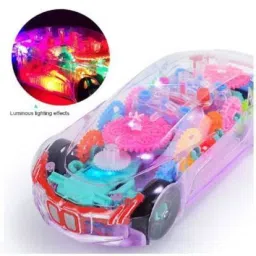 3D Super Car Toy, Car Toy for Kids with 360 Degree Rotation, Gear Simulation Mechanical Car, Sound & Light Toys for Kids Boys & Girls (Multicolor, Pack of: 1)-image-51
