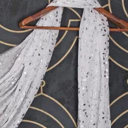 Chiffon Printed White Women Dupatta-image-52