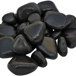 BLACK PEBBLES15 Polished Asymmetrical Marble Stone-image-52