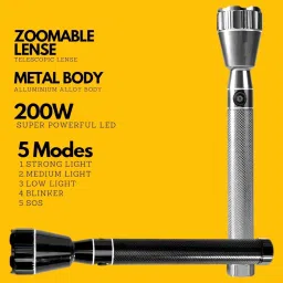shamsa P105 Multipurpose Torch Light & Battery Compact LED Flashlight for Home & Travel Torch image 4