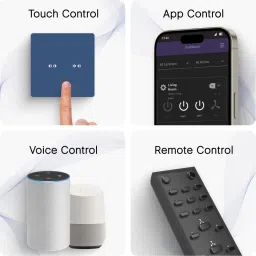 iotics Smart Touch Switch for Curtain Controller, Remote, Mobile App, Alexa & Google Smart Switch image 2