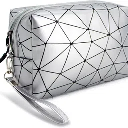 comfystyle Women Silver Cosmetic Bag-picture-1