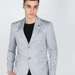 Men Self Design Single Breasted Casual Blazer-picture-8