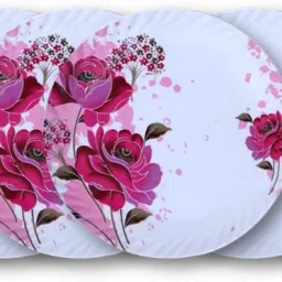 Melamine smart model(512) 7 inch half dinner plate set 6 pcs Dinner Plate-image-38
