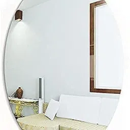Oval Shaped Adhesive Wall Mirror Sticker Bathroom Mirror-11