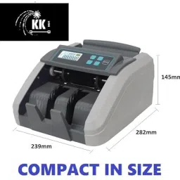 KK MART Cash Counting Machine with MG,UV,IR Fake Detection- LCD Display Note Counting Machine image 4