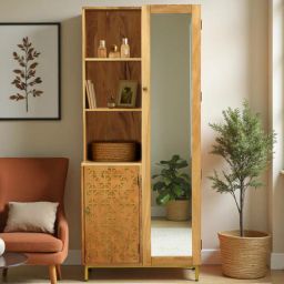 woodsworth from pepperfry Vivant Acacia Wood Dressing Unit In Natural Finish-picture-22