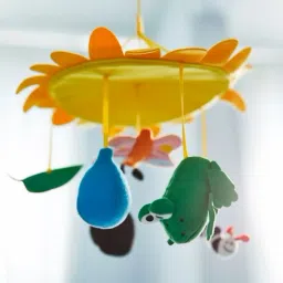 ikea Rotating Hanging Rattle Cradle and Bed Jhoomer for Babies Rattle (Multicolor) Rattle image 5