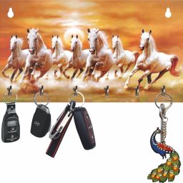 7 Horse Key Holder for Home Decor Items |Key Hanger Wall Mounted Decoration Wood Key Holder-image-56
