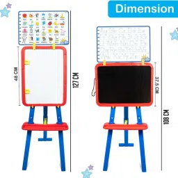 baba fab 5 in 1 Easel I with Alphabets & Numbers I Education Toy image 3