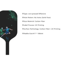 Attacker Series 02 (Carbon Fiber Paddle) Pickleball Paddle-image-33