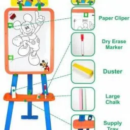 sabirat Mickey Mouse 5 In 1 Dual Side Easel Activity Board image 2