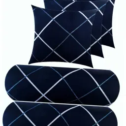 3 CUSHION 2 BOLSTER Microfibre Geometric Bolster Pack of 5-7