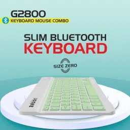 zebion G2800 Mini Keyboard & Mouse Combo (Type-C Rechargeable with 150Hr Worktime, Bluetooth Standard Multi-device Keyboard Compatible with Desktop, Laptop, Tablet, iPad, Mac image 2