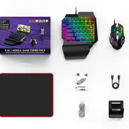 Extreme Bluetooth Gaming Keyboard Mouse Convertor For Smartphone 5 in 1 Mobile Game Bluetooth Handheld Gaming Keyboard-17