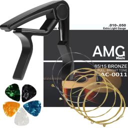 Guitar String with Guitar Capo Guitar Strings Replacement Strings for Guitar Clutch Guitar Capo-image-24