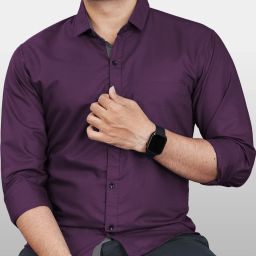 Men Regular Fit Solid Spread Collar Casual Shirt-image-68