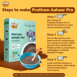 burpease Pratham Aahaar Baby Food Fullfilled With Multigrain & Nuts No Added Sugar(Apple) Cereal image 5