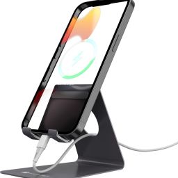 Portronics MODESK Universal Stand with Metal Body, Anti Skid Design, Light Weight Mobile Holder-78