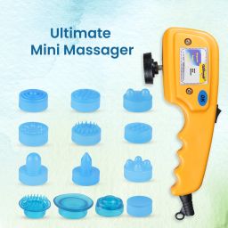 Absolute Ultimate Mini Massager with 14 Applicator's and 2 Speed Settings Mini 14-in-1 Quick Relief Magnetic Full Body Electric Massager Massager-image-53