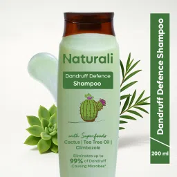 Dandruff Defence Shampoo with Tea Tree Oil & Cactus | Paraben & Sulphate Free-0