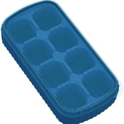 Silicone Ice Cube Tray 8 Grids Bar Reusable Low Making Mould for Party,Navy Blue Silicone Ice Cube Tray-26
