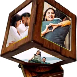 Rotating Photo Lamp Personalized Gift Best for Anniversary,(Big Size 9.5 inch) Night Lamp-41