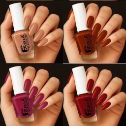 Long Lasting Shine Pastel Nail Polish For Women and Girl P129 Multicolor-14
