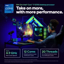 Intel i7-12700 4.9 GHz Upto 4.9 GHz LGA1700 Socket 12 Cores 20 Threads Desktop Processor image 3
