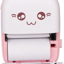 IMMUTABLE Mini Printer, Fast Paper Output Self-Adhesive for3 ROOL (Pink)WDQ8 Multi-function Monochrome Label Printer-18