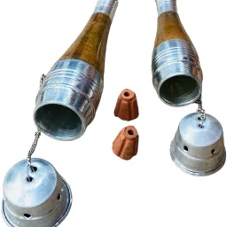 Handmade 5 Inch And 3.5 Inch Chilam Hookaha Wooden, Silver Plated Outside Fitting Hookah Mouth Tip-image-91