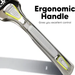 letsshave Pro 7 Max Shaving Razor for Men 1 Razor Handle + 2 Blades with Cap, Men image 3