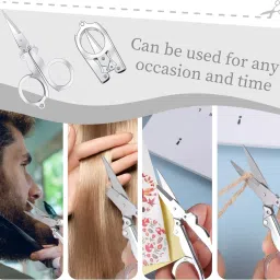 sharpley Folding Scissor high quality foldable portable pocket travel Scissors-IX78 Scissors image 4