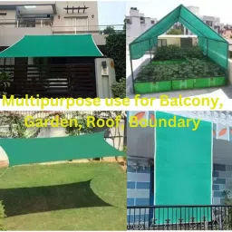 sse (5Ft'x25Ft')- 50% Green Net, Green Shade net, Green Net for Boundary/Garden Portable Green House image 4