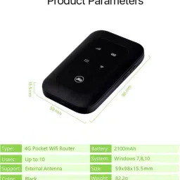 MARS 4G Plus LTE Advanced Universal Pocket Mobile Wi-Fi Hotspot,Router,Wifi,Dongle Data Card image 2